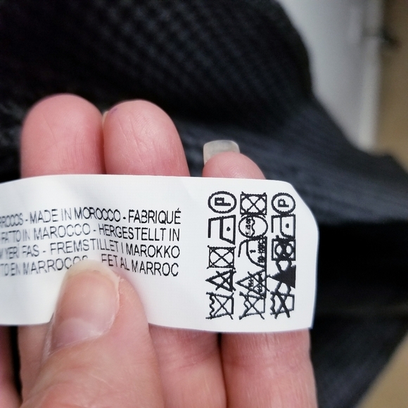 NEW Zara Wool Blend Oversized Double Breasted Long Houndstooth Coat Gray… - Picture 14 of 15